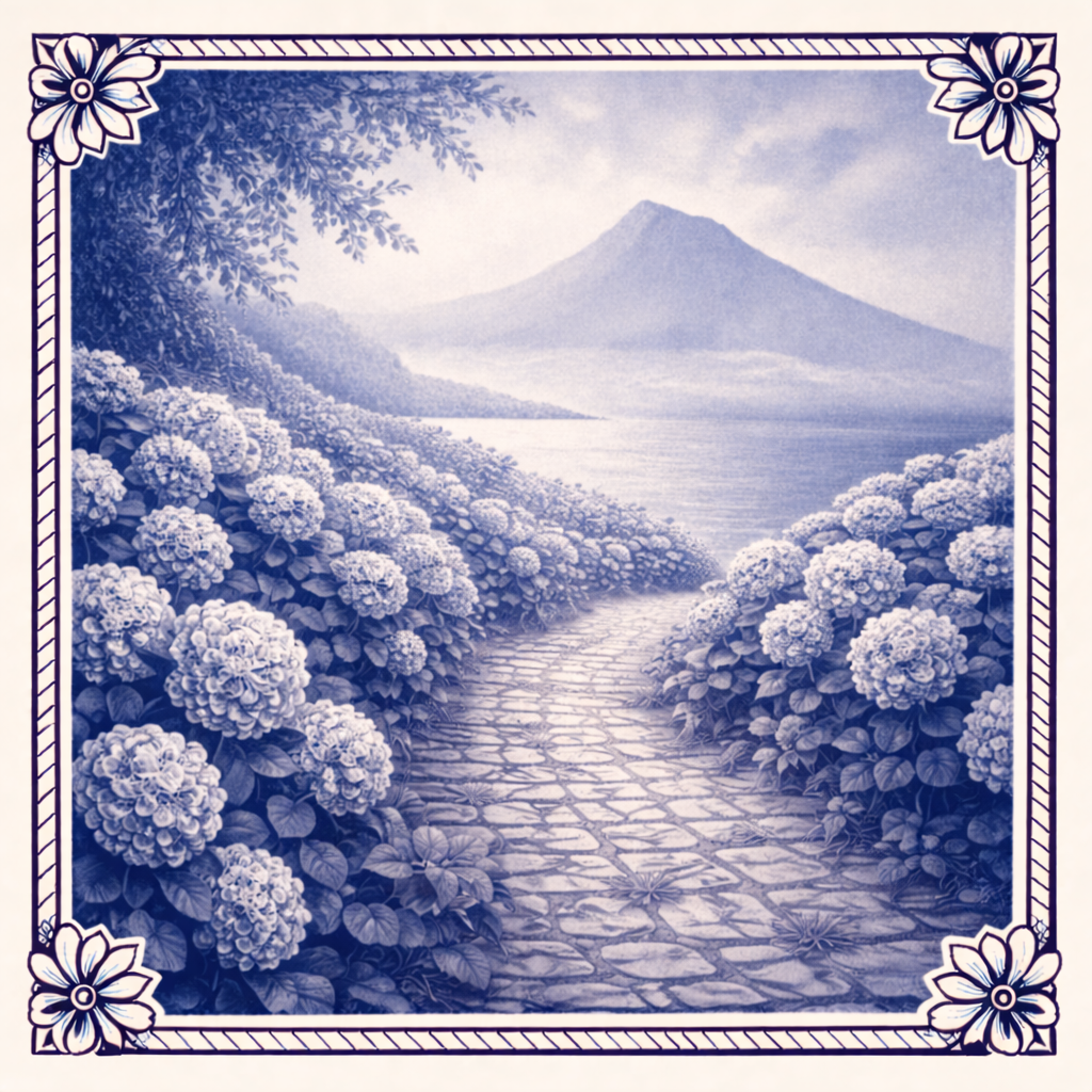 Hortênsias para o Pico da Telha