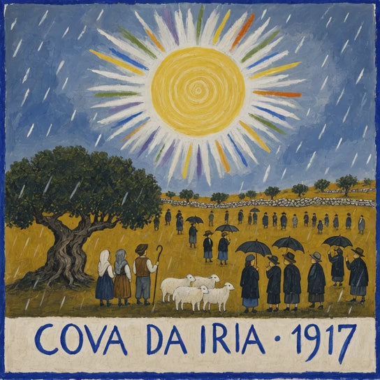 Short animation of the Cova da Iria 1917 azulejo tile